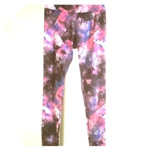 Graphic print galaxy leggings
